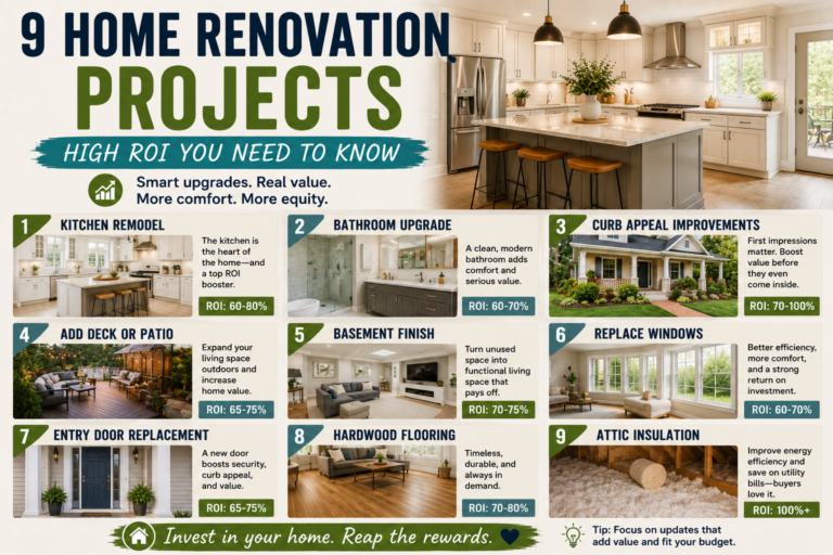 A beautifully remodeled kitchen showcasing one of the most rewarding home renovation projects with high ROI, featuring modern countertops and updated cabinetry.